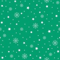 bonito feliz natal estrela neve floco de neve confete elemento ditsy polvilhe brilho brilho pequeno polkadot linha de primavera abstrato colorido pastel verde sem costura de fundo para festa de natal vetor