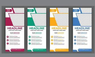 download grátis de banner roll-up de negócios vetor