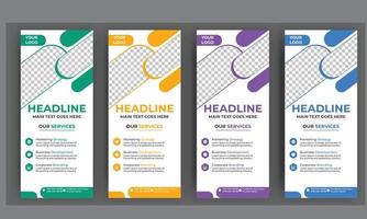 download grátis de banner roll-up de negócios vetor