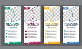 download grátis de banner roll-up de negócios vetor