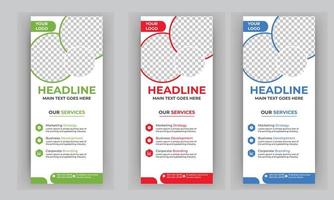 download grátis de banner roll-up de negócios vetor