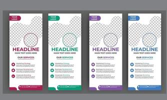 download grátis de banner roll-up de negócios vetor