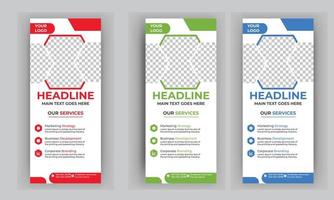 download grátis de banner roll-up de negócios vetor