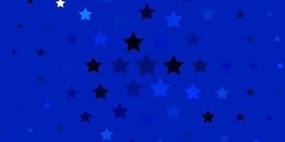 textura vector azul claro com lindas estrelas.