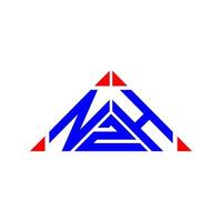 design criativo do logotipo da carta nzh com gráfico vetorial, logotipo simples e moderno do nzh. vetor