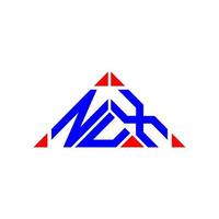 design criativo do logotipo da carta nux com gráfico vetorial, logotipo nux simples e moderno. vetor