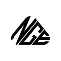 design criativo do logotipo da carta nge com gráfico vetorial, logotipo simples e moderno da nge. vetor