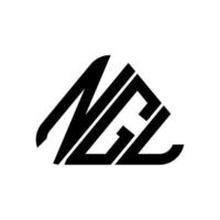design criativo do logotipo da letra ngl com gráfico vetorial, logotipo simples e moderno da ngl. vetor