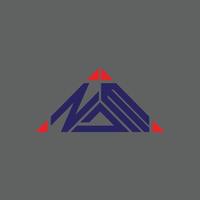 design criativo do logotipo da carta ndm com gráfico vetorial, logotipo simples e moderno do ndm. vetor