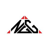 design criativo do logotipo da letra ngg com gráfico vetorial, logotipo simples e moderno do ngg. vetor