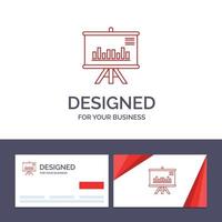 cartão de visita criativo e modelo de logotipo apresentação gráfico de projeto ilustração vetorial de negócios vetor