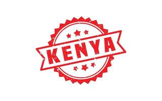 borracha de carimbo do Quênia com estilo grunge em fundo branco vetor