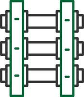 design de ícone criativo de trilhos de trem vetor