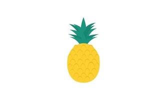 logotipo de abacaxi. ilustração de abacaxi, frutas de verão, para uma vida saudável e natural. vetor