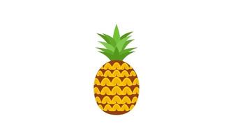 logotipo de abacaxi. ilustração de abacaxi, frutas de verão, para uma vida saudável e natural. vetor