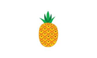 logotipo de abacaxi. ilustração de abacaxi, frutas de verão, para uma vida saudável e natural. vetor