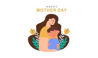 vetor de ilustração do conceito de dia das mães