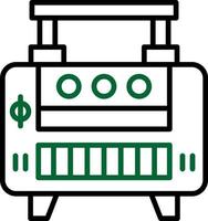 design de ícone criativo de máquina vetor