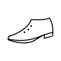 ícone de linha de vetor de sapatos formais exclusivos