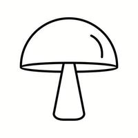 ícone de linha de vetor de cogumelo exclusivo