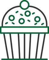 design de ícone criativo de cupcake vetor