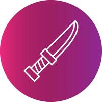 design de ícone criativo de faca vetor