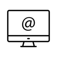 ilustração vetorial de endereço de e-mail em um icons.vector de qualidade background.premium para conceito e design gráfico. vetor