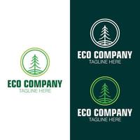 design de logotipo de marca de empresa de ecologia abstrata, design de modelo de logotipo com ícone de planta vetor