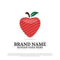 linhas de beleza inspiração de design de logotipo de morango, ideia de vetor de logotipo de amantes de frutas frescas