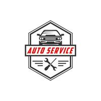 vetor de design de escudo de logotipo de serviço de carro, melhor para loja de carros, garagem, vetor premium de logotipo de peças de reposição