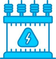 design de ícone criativo de transformador de energia vetor