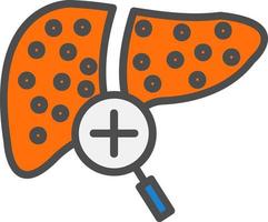 design de ícone de vetor de fígado