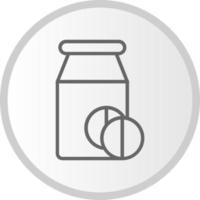 design de ícone vetorial de frasco de comprimidos vetor