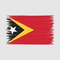 escova de bandeira de timor leste vetor