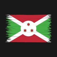 escova de bandeira do burundi vetor