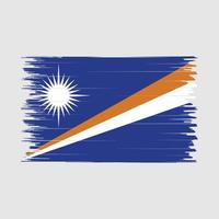 pincel de bandeira das ilhas marshall vetor