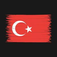 escova de bandeira turquia vetor