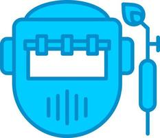 design de ícone criativo de máscara de soldagem vetor