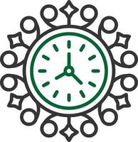 design de ícone criativo de relógio de parede vetor