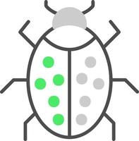 design de ícone criativo de bug vetor