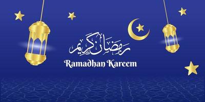 modelo de plano de fundo de saudação ramadan kareem vetor