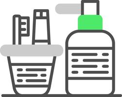 design de ícone criativo de produtos de higiene pessoal vetor
