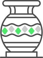 design de ícone criativo de vasos vetor