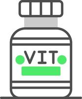 design de ícone criativo de vitaminas vetor