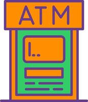 design de ícone criativo atm vetor