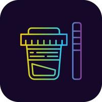 design de ícone criativo de teste de urina vetor