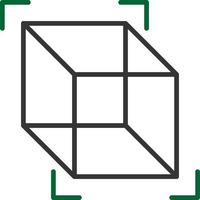 design de ícone criativo de cubo 3D vetor