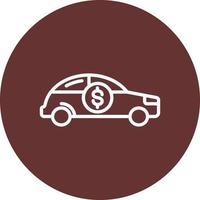 ícone de vetor de empréstimo de carro