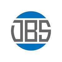 design do logotipo da letra dbs em fundo branco. dbs iniciais criativas círculo conceito de logotipo. design de letras dbs. vetor