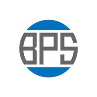 design de logotipo de carta bps em fundo branco. conceito de logotipo de círculo de iniciais criativas de bps. design de letras bps. vetor